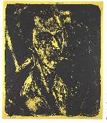 Selfportrait with cigarette Ernst Ludwig Kirchner